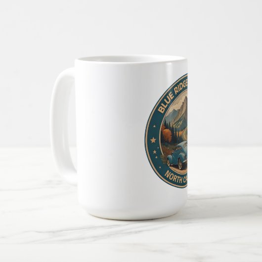 Blue Ridge Parkway Landschaftlich Byway Oldtimer-R Kaffeetasse (Vorderseite Links)