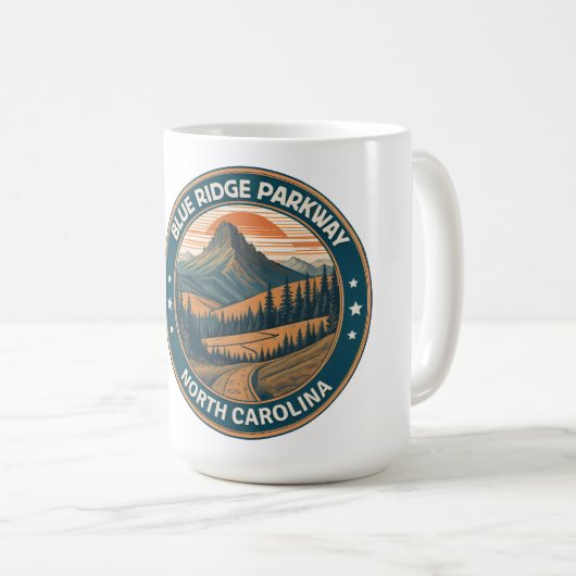 Blue Ridge Parkway Landschaftlich Byway Virginia N Kaffeetasse (VorderseiteRechts)