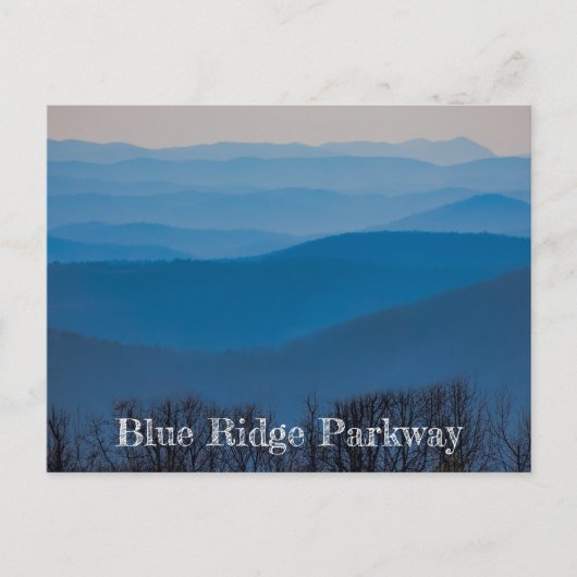 Blue Ridge Parkway Layers Postkarte (Vorderseite)