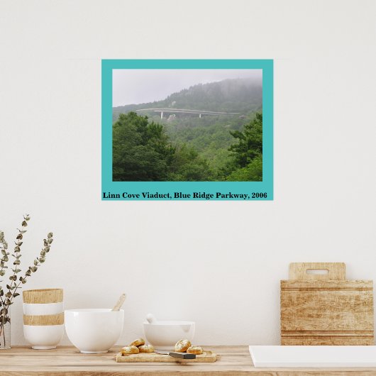 Blue Ridge Parkway Linn Cove Viadukt Poster (Küche)
