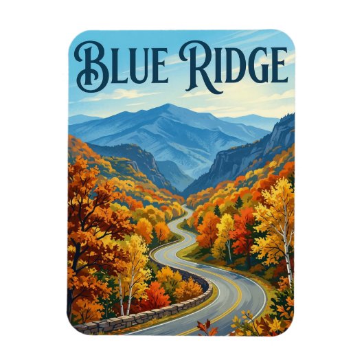 Blue Ridge Parkway Magnet (Vertikal)