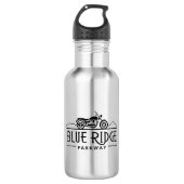 Blue Ridge Parkway Motorrad Edelstahlflasche (Vorderseite)