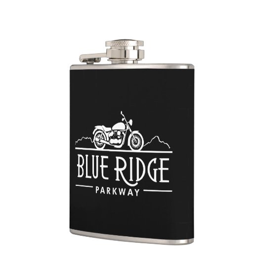 Blue Ridge Parkway Motorrad Flachmann (Links)