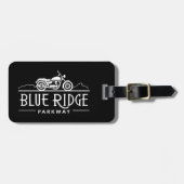 Blue Ridge Parkway Motorrad Gepäckanhänger (Vorderseite horizontal)