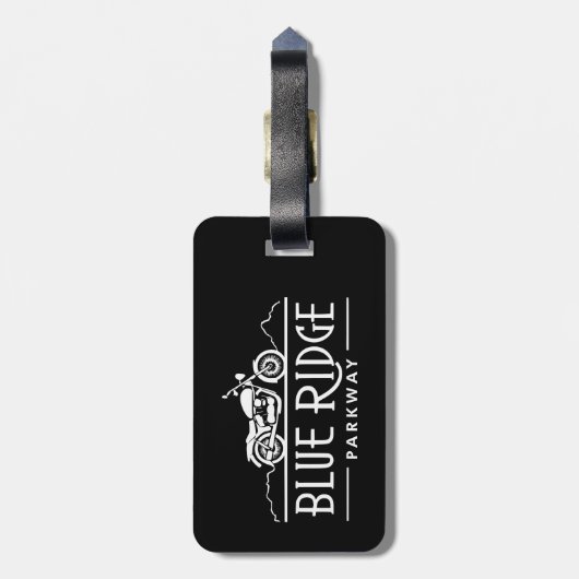 Blue Ridge Parkway Motorrad Gepäckanhänger (Rückseite vertikal)