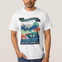 Blue Ridge Parkway Naturesie Gedichte T - Shirt