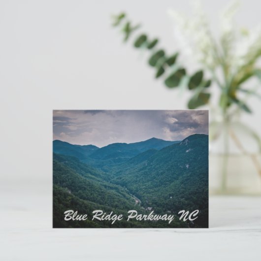 Blue Ridge Parkway NC Postkarte (Stehend Vorderseite)