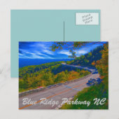 Blue Ridge Parkway NC Postkarte (Vorne/Hinten)