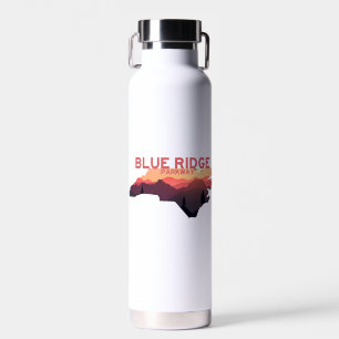 Blue Ridge Parkway North Carolina Karte Trinkflasche
