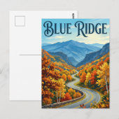 Blue Ridge Parkway Postkarte (Vorne/Hinten)