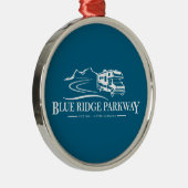 Blue Ridge Parkway Recreational Vehicle Ornament Aus Metall (Rechts)