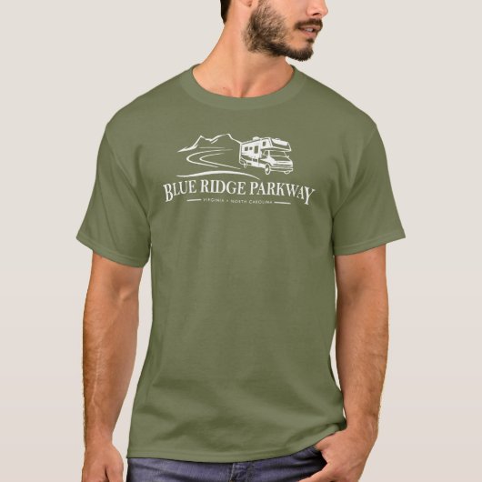Blue Ridge Parkway Recreational Vehicle T-Shirt (Vorderseite)