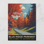 Blue Ridge Parkway, Reise Postkarte (Vorderseite)