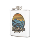 Blue Ridge Parkway Retro Flachmann (Links)