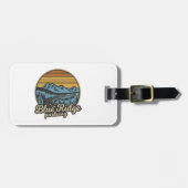 Blue Ridge Parkway Retro Gepäckanhänger (Vorderseite horizontal)