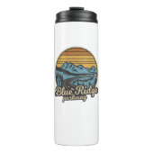 Blue Ridge Parkway Retro Thermosbecher (Vorderseite)
