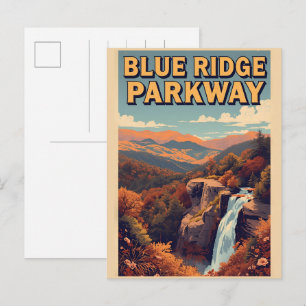 Blue Ridge Parkway Scenic Byway Virginia NC Postkarte