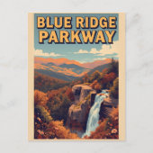 Blue Ridge Parkway Scenic Byway Virginia NC Postkarte (Vorderseite)