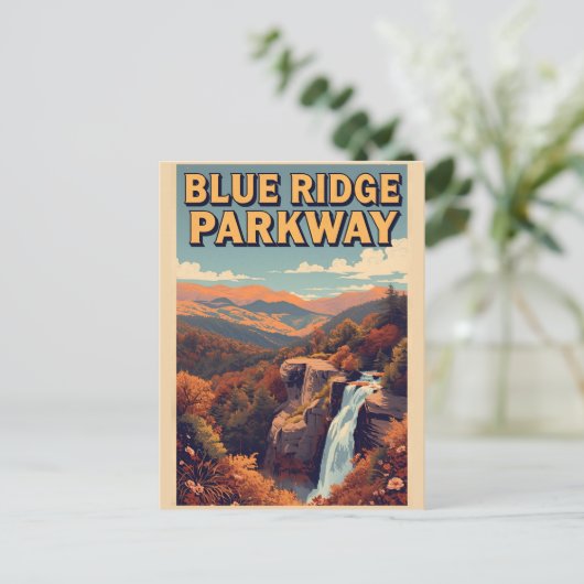 Blue Ridge Parkway Scenic Byway Virginia NC Postkarte (Stehend Vorderseite)