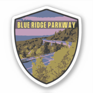 Blue Ridge Parkway Scenic Byway Virginia Nord C Aufkleber
