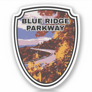 Blue Ridge Parkway Scenic Byway Virginia Nord C Aufkleber