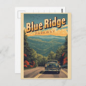 Blue Ridge Parkway Scenic Byway Virginia North C Postkarte (Vorne/Hinten)