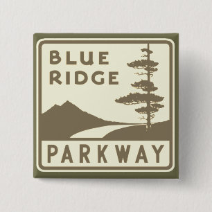 Blue Ridge Parkway Schild Button