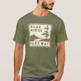 Blue Ridge Parkway Schild T-Shirt