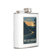 Blue Ridge Parkway Sunset Flachmann (Rechts)