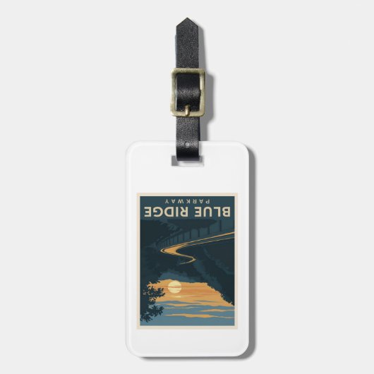 Blue Ridge Parkway Sunset Gepäckanhänger (Vorderseite vertikal)