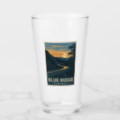 Blue Ridge Parkway Sunset Glas (Vorderseite)