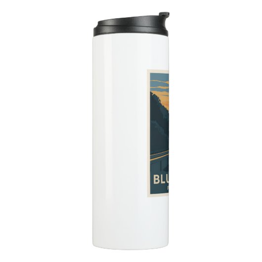 Blue Ridge Parkway Sunset Thermosbecher (Nach links gedreht)
