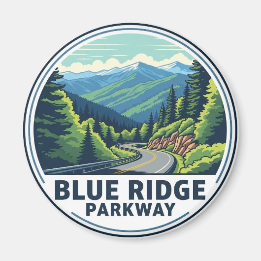 Blue Ridge Parkway Travel Magnet (Vorne)