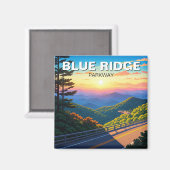 Blue Ridge Parkway Travel Magnet (Vorderseite/Rückseite)
