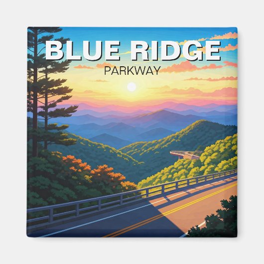 Blue Ridge Parkway Travel Magnet (Vorne)