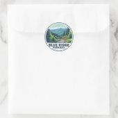 Blue Ridge Parkway Travel Runder Aufkleber (Tasche)