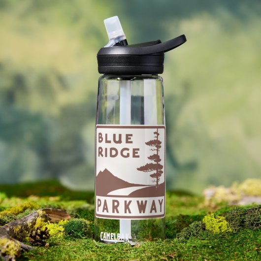 Blue Ridge Parkway Trinkflasche (Außenbereich (gedreht))