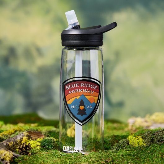 Blue Ridge Parkway Trinkflasche (Außenbereich (gedreht))