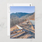 Blue Ridge Parkway und Großvater Postkarte (Vorne/Hinten)