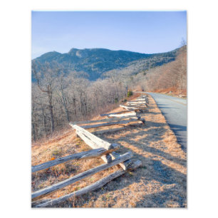 Blue Ridge Parkway und Großvaterberg Fotodruck