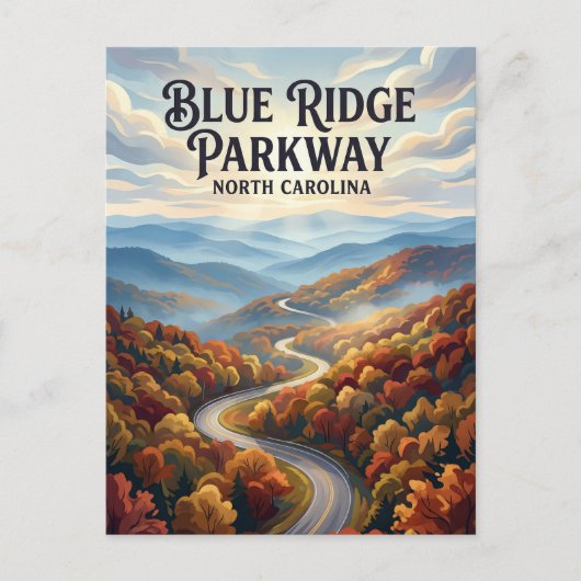 Blue Ridge Parkway USA Postkarte (Vorderseite)