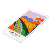 Blue Ridge Parkway Vintag Magnet (Linke Seite)