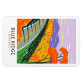 Blue Ridge Parkway Vintag Magnet (Horizontal)
