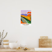 Blue Ridge Parkway Vintag Poster (Küche)
