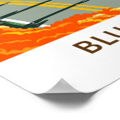 Blue Ridge Parkway Vintag Poster (Ecke)