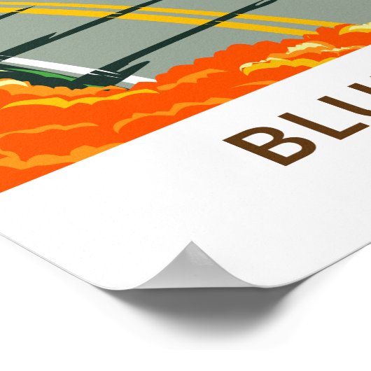 Blue Ridge Parkway Vintag Poster (Ecke)