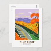 Blue Ridge Parkway Vintag Postkarte (Vorne/Hinten)