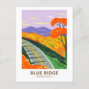 Blue Ridge Parkway Vintage Postkarte