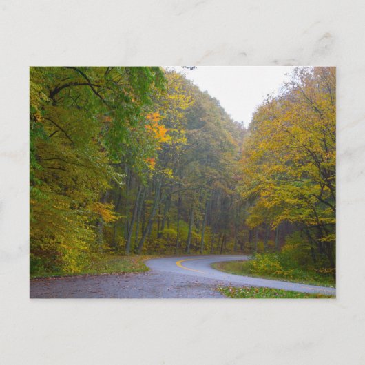 Blue Ridge Parkway, Virginia Postkarte (Vorderseite)