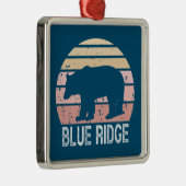 Blue Ridge Retro Bär Ornament Aus Metall (Rechts)